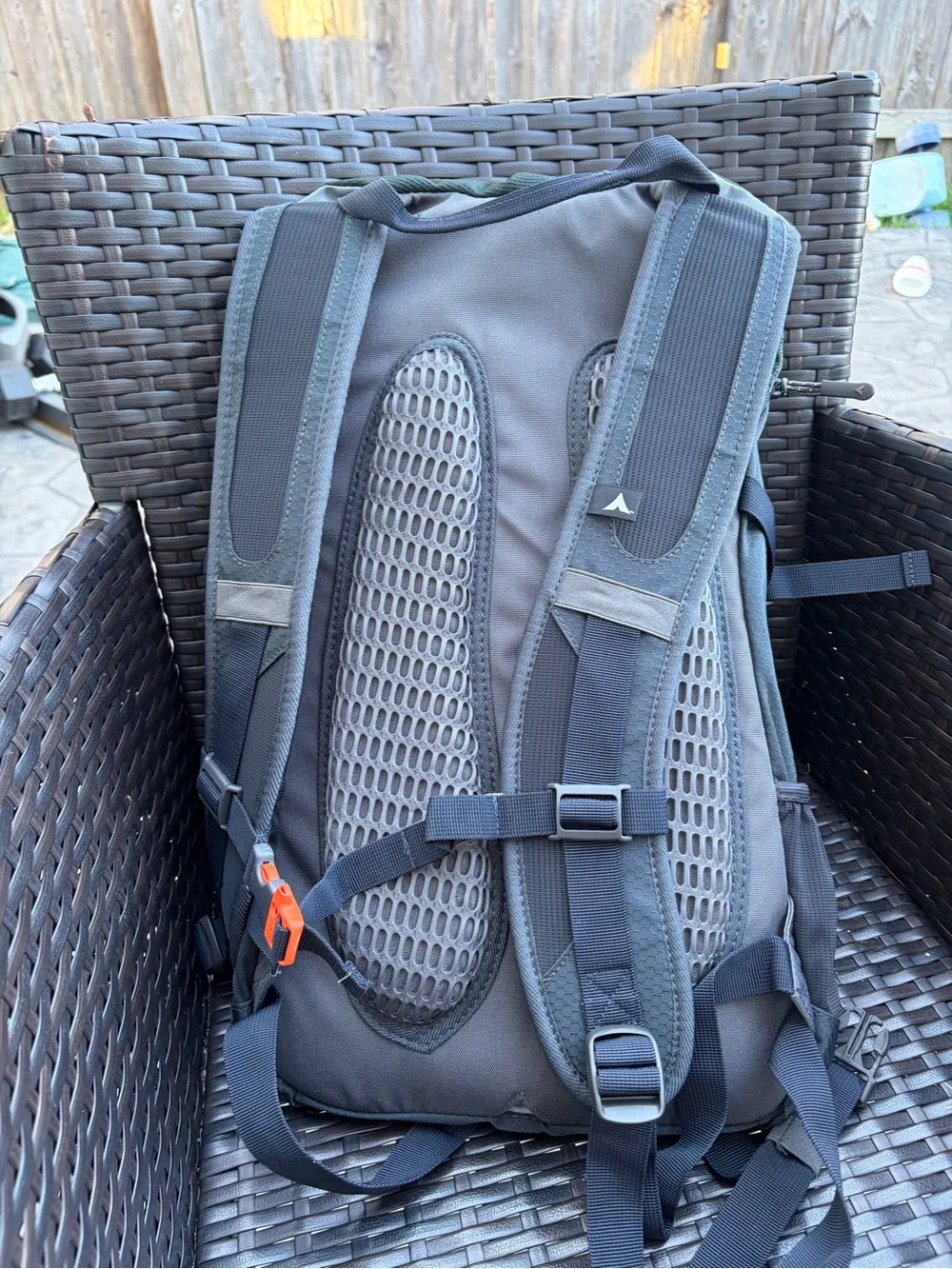 Eton Black and Dark Green Men's Hiking Backpack